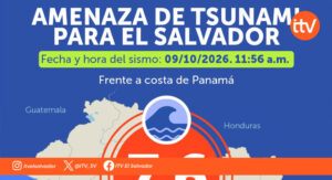 MARN emite alerta de tsunami en El Salvador tras sismo en Panamá
